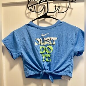 Nike Light Blue Graphic Tee